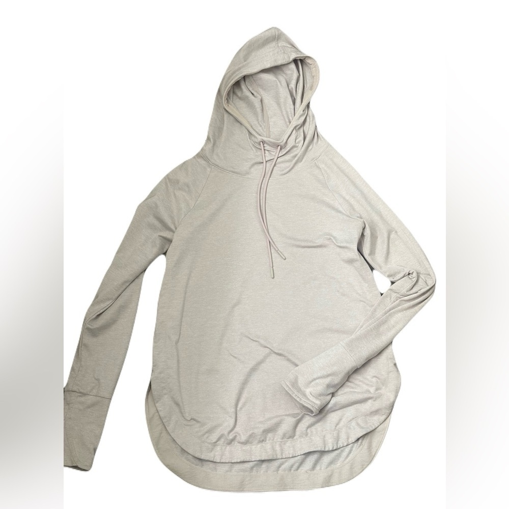 Athleta Light Pink Uptempo Long Sleeve Cowl Neck Hoodie Sweatshirt Size XS